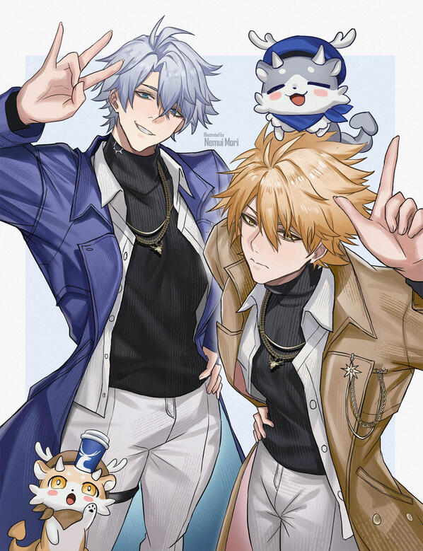 HSR x Luckin Coffee collab - Phainon & Khaslana